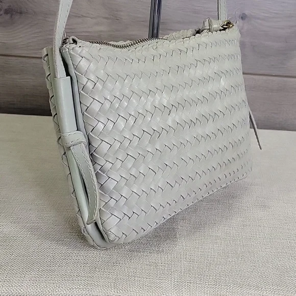 Madewell Woven Gray Leather Crossbody Bag - Picture 3 of 11